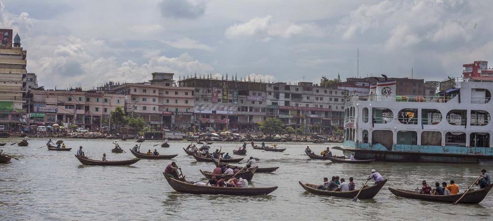 Sadarghat, the port of Dhaka