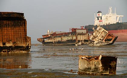 Tour at Chittagong Ship-breaking Yard  